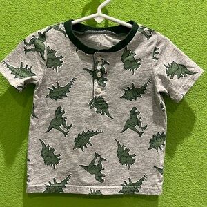 Dino half button tee!